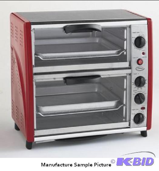 Ginnys Double Decker Toaster Oven - Red Wit...