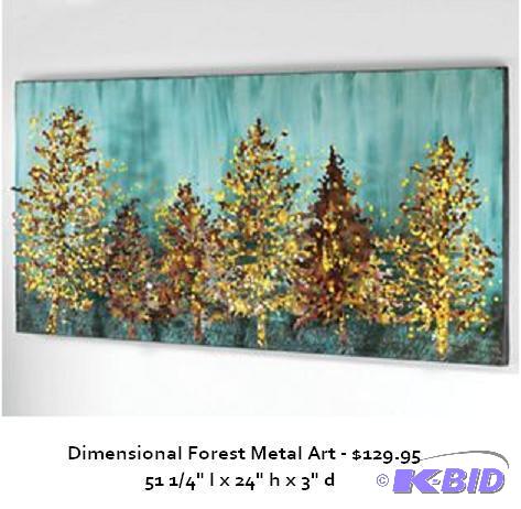 Dimensional Forest Metal Art -&nbspBring the...