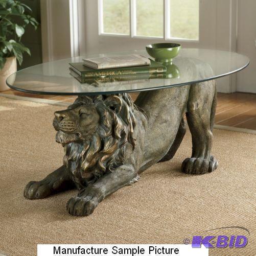 Crouching Lion Table Exclusive - The lion is ...