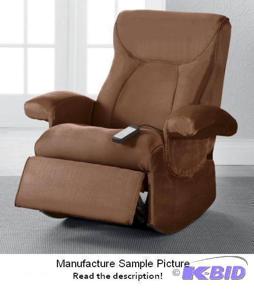 Microfiber Rocker Recliner Massage Chair - Br...