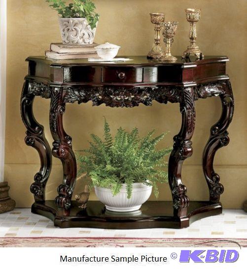 Carved Curved Table - Exquisitely detailed, t...