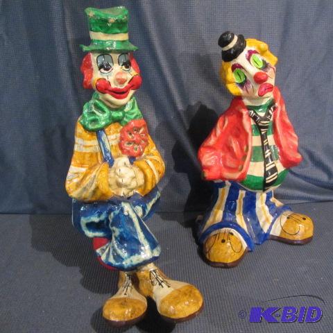 Paper Mache Clowns