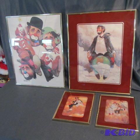 Owens & Oberstew Clown Prints
