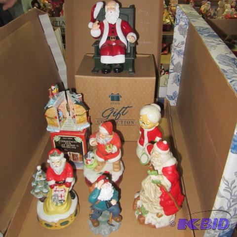 Music Box Santas