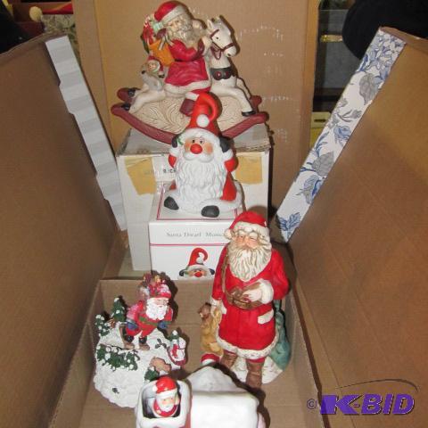 Music Box Animated Santas