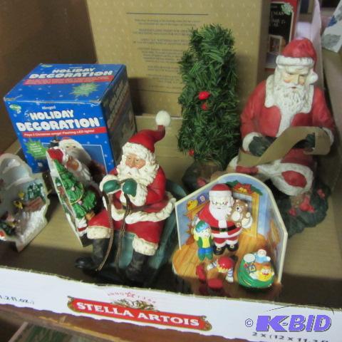 Santa on Sled, with Tree, Musical