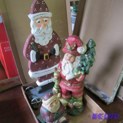 Santa on Wagon, Soaking Feet