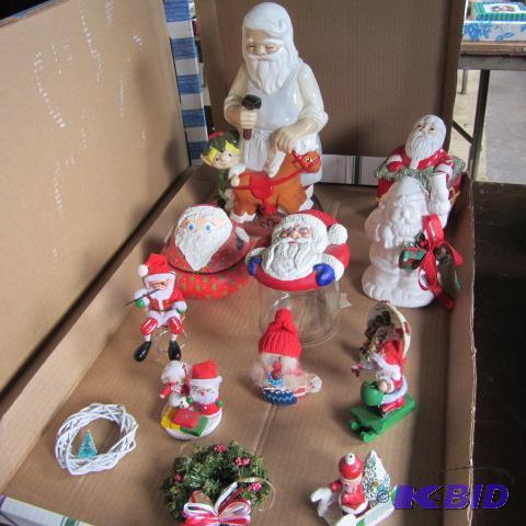 Ceramic & Nesting Santas