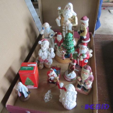 Resin & Ceramic Santas