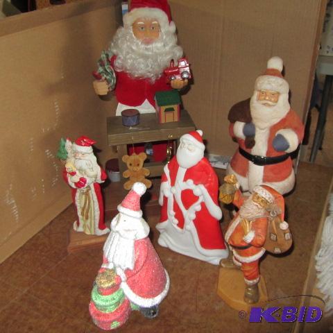 Santa at Workbench, Ceramic & Resin
