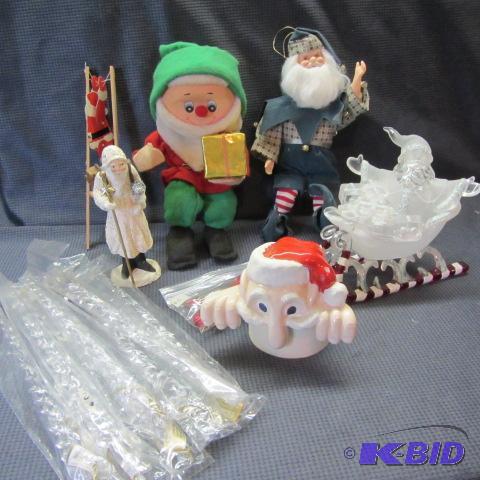 Paper Mache Elf, Dept 56 Santas