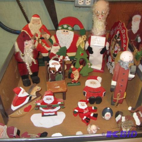 Wooden Santas