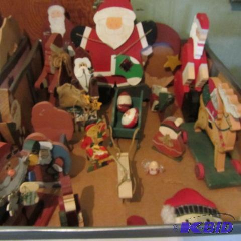 Wooden Santas