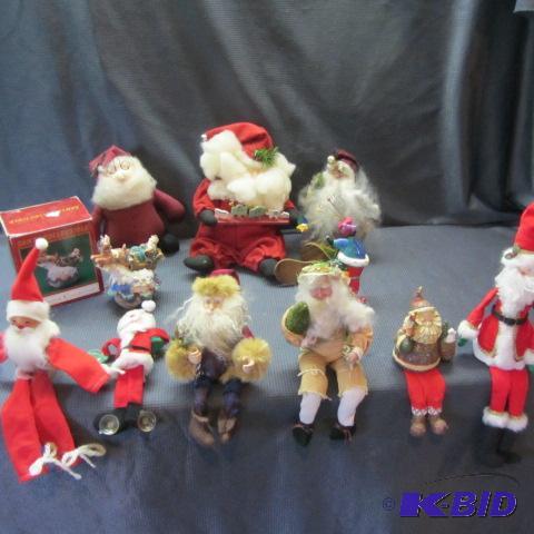 Shelf Sitting & Americana Santas