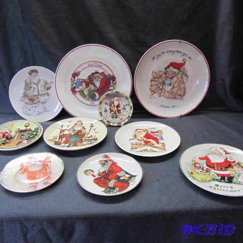 Santa & Holiday Plates