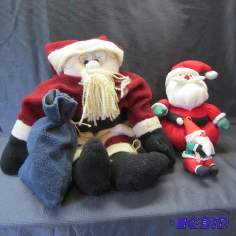 Fleece Santa, with Basket
