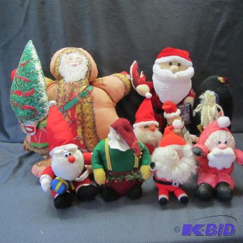 Santa Pillow, Cloth Santas