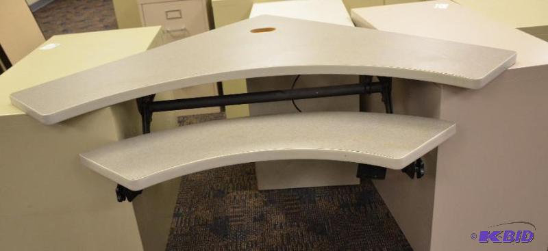 lot 94B image: Adjustable height keyboard station. Adjusts f...