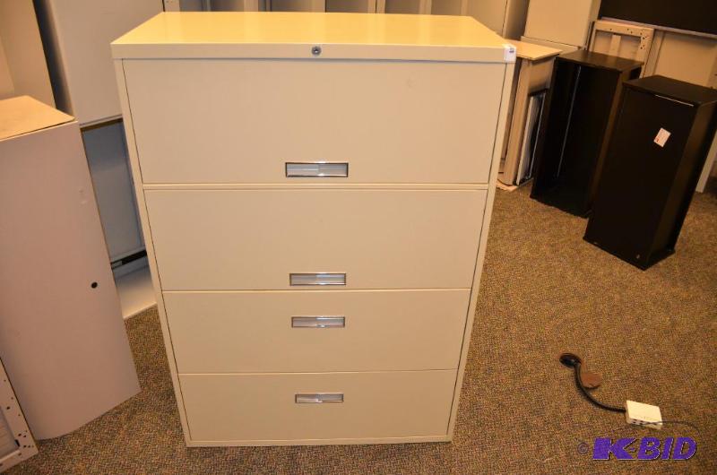 lot 96 image: 1 metal file cabinet 36x18x52"...