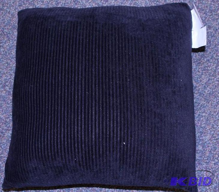 Black Wide Corduroy Pattern Pillow