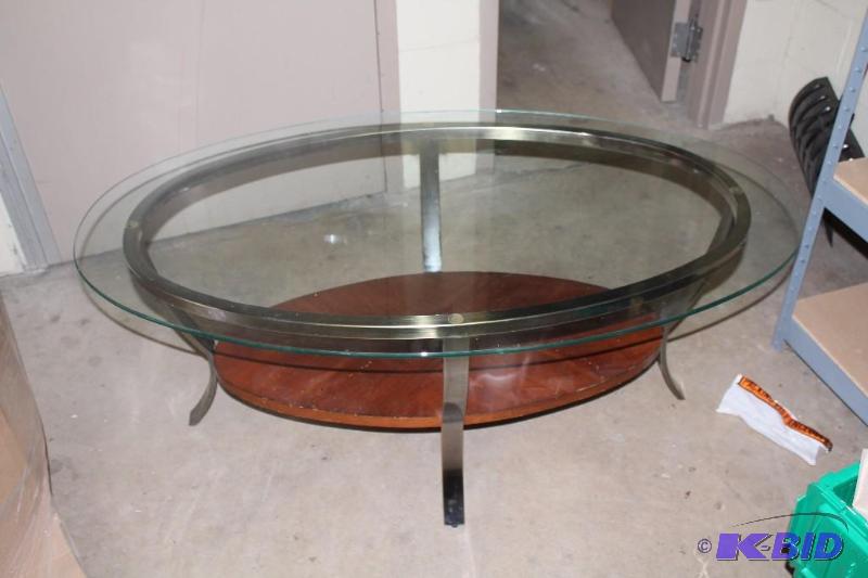 Glass Topped Coffee Table