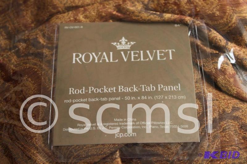 Royal Velvet Rod-Pocket Back-Tab Panel