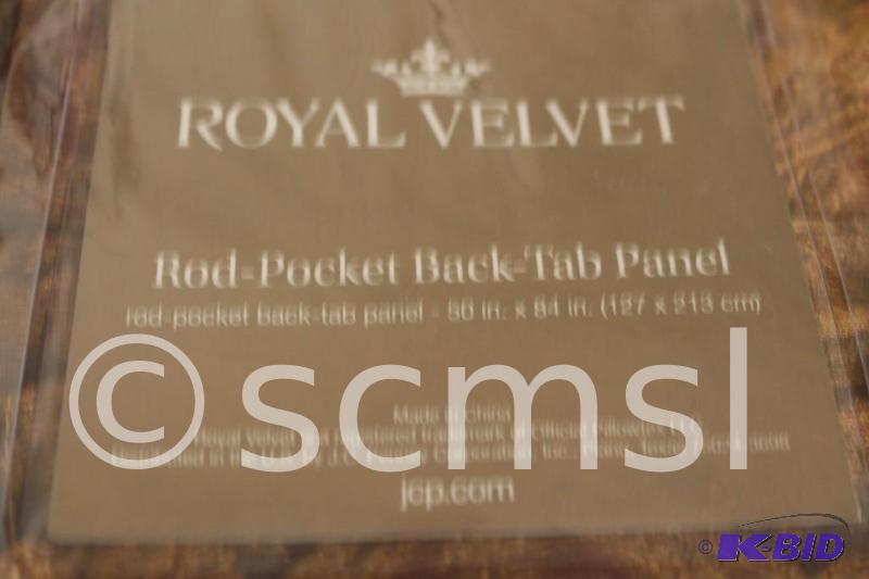 Royal Velvet Rod-Pocket Back-Tab Panel