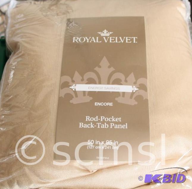 Royal Velvet Energy Saving Rod-Pocket Back-Tab Panel