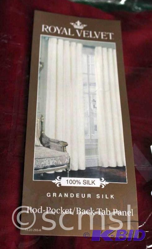 Royal Velvet Grandeur Silk Rod-Pocket Back-Tab Panel