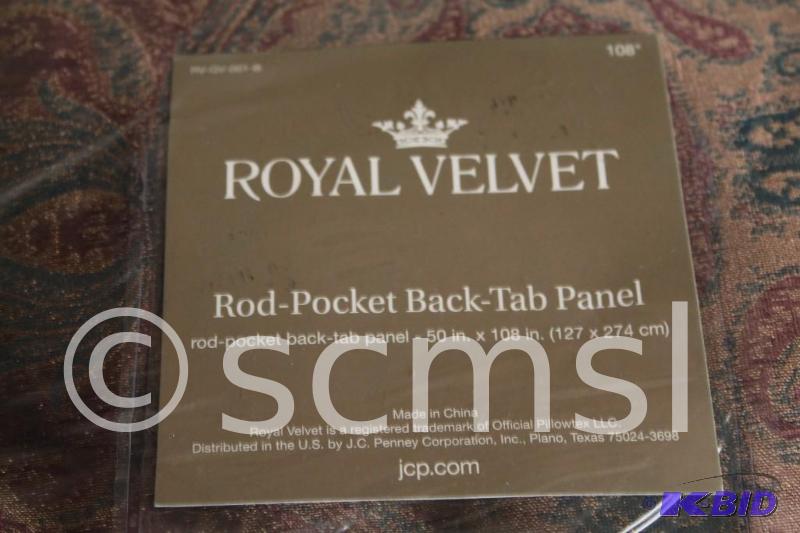 Royal Velvet Rod-Pocket Back-Tab Panel