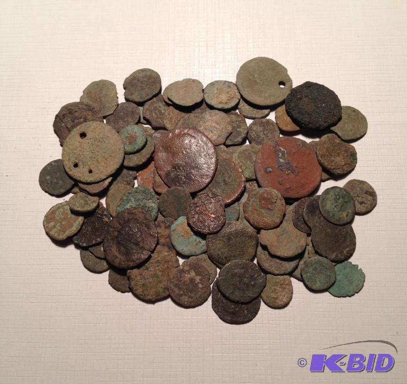 Lot of 93 Ancient Roman 1500 Year Old Coins Mixed RulersTypes