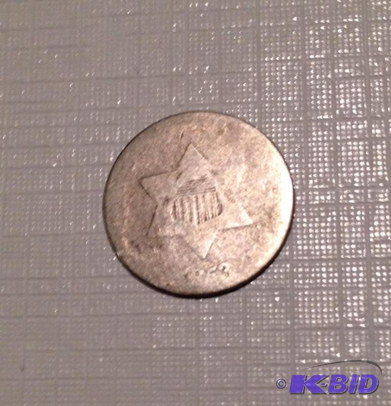 1853 Three Cent Silver Scarce Type Coin