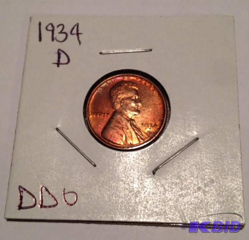 1934-D Lincoln Cent Better Date Doubled Die Obverse Very Rare class VI Doubled Die