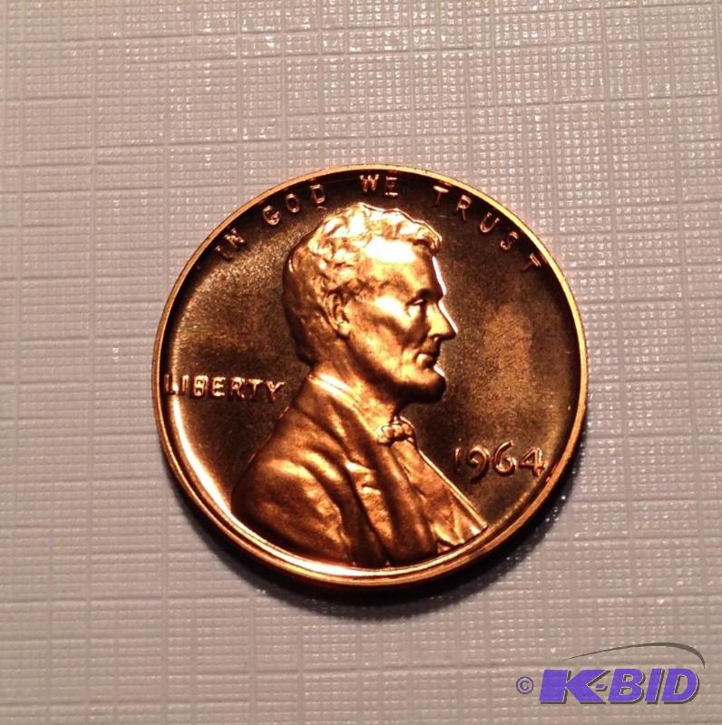 1964 Lincoln Cent in Scarce Cameo Proof Nice Looking Coin