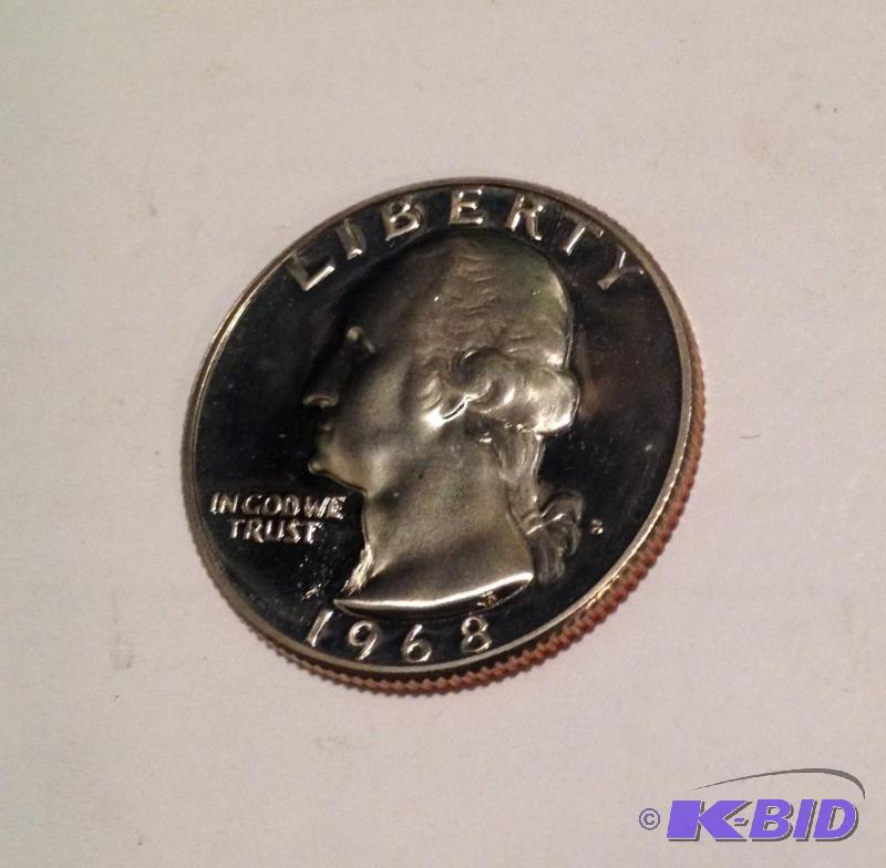 1968-S Washington Quarter in Ultra Cameo Proof  Very tough Coin
