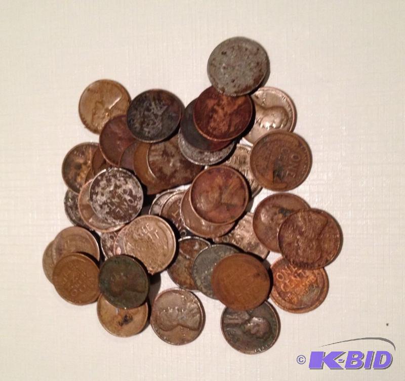 Lot of (46) Lincoln Cents Teens Twentys Thirtys and Steel Cents