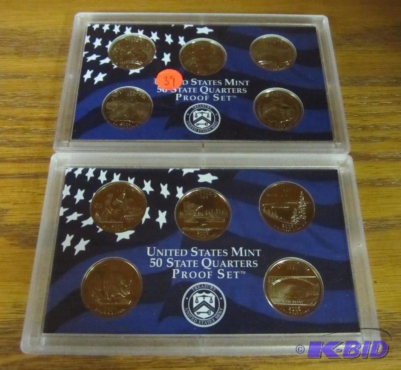 2004-S  and 2005-S Quarter Proof Sets