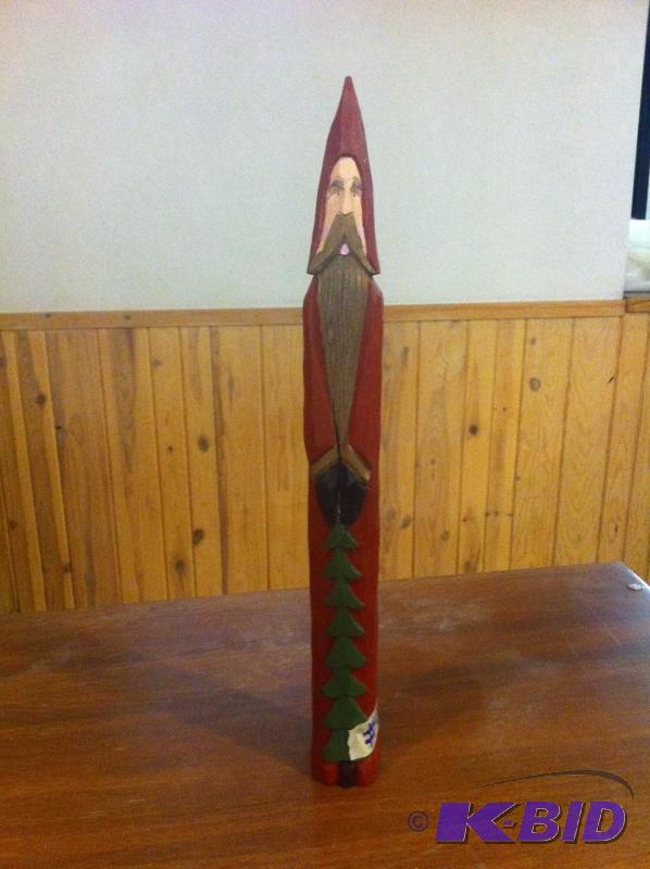wood carved santa