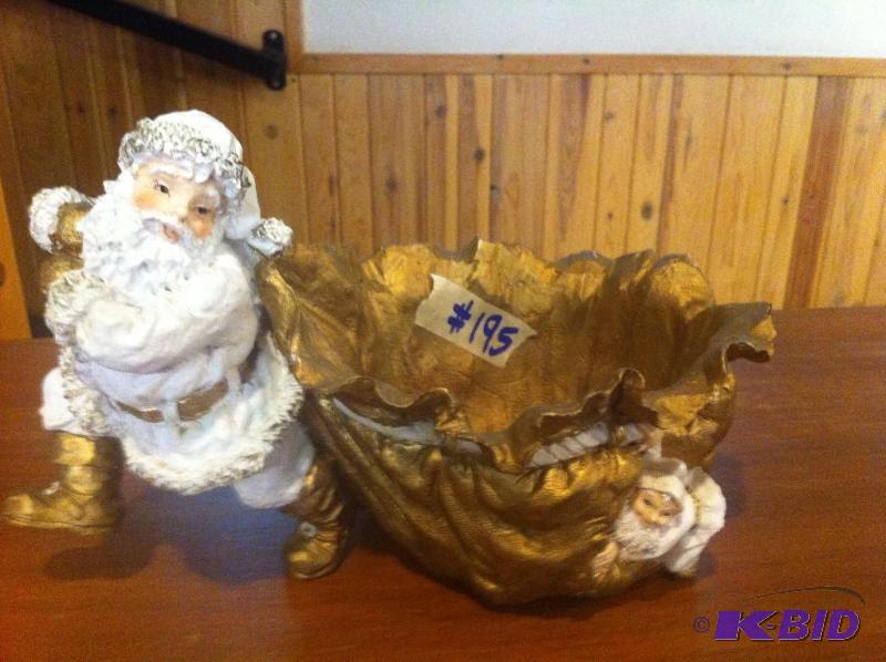 santa candy dish