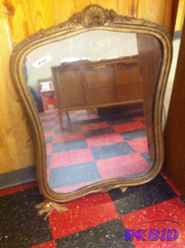 large antique mirror