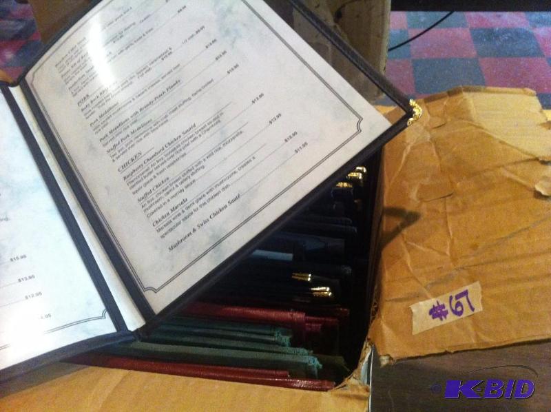 plastic menus