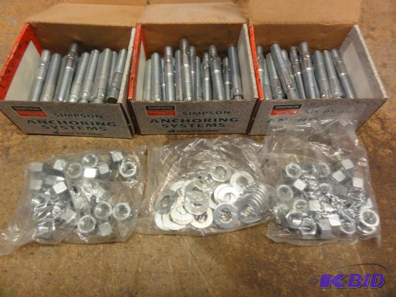 lot 100 image: Approximate (75) Simpson Concrete Anchors, 1...