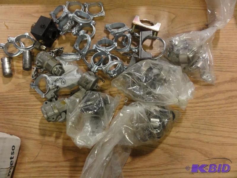 lot 105 image: Assorted Quick Connect Pipes, Pipe Clamps, Pi...