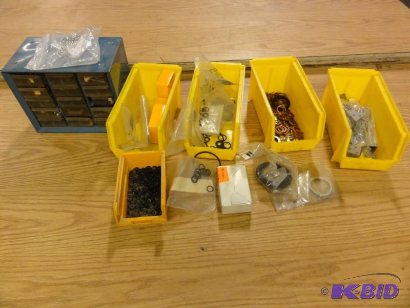 lot 108 image: Assorted Gaskets, O-Rings, Springs, Pins, Scr...