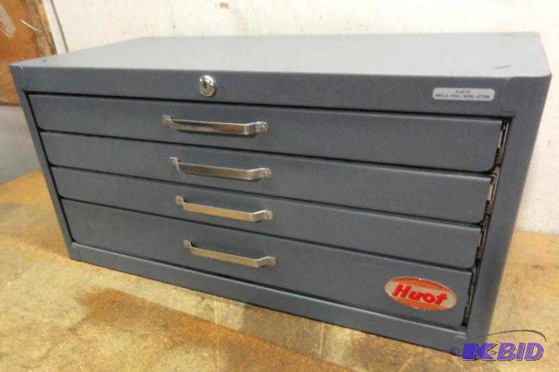 lot 111 image: Huot Ball Bearing 4-Drawer Cabinet  #131...