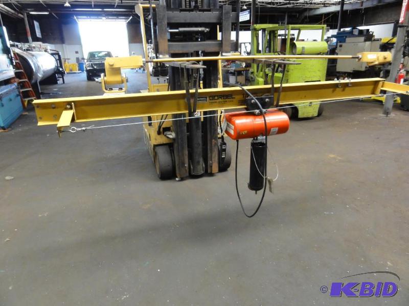 lot 14 image: Gorbel 12 Ton Jib Crane with CM Lodestar 12...