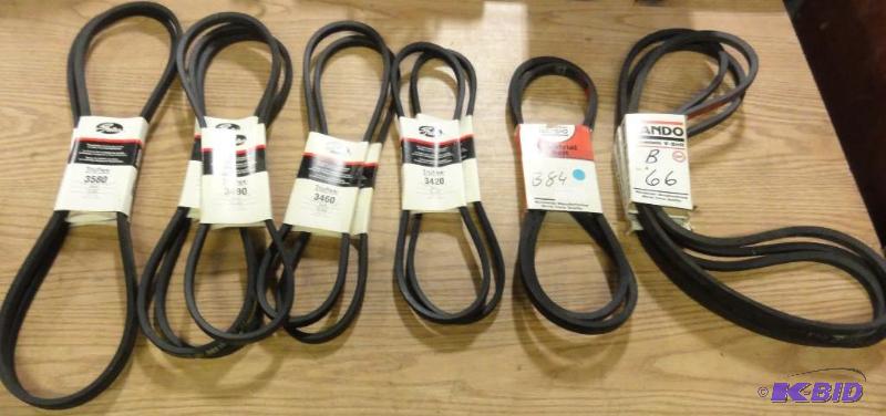 lot 147 image: Assorted V-Belts to include Gates 3580, 349...