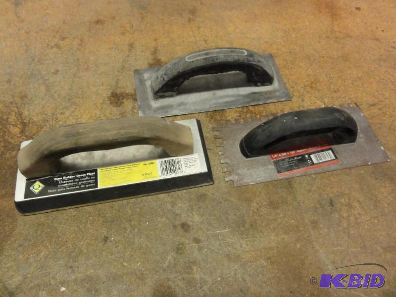 lot 149 image: Assorted Grout Tools to include Gum Rubber G...
