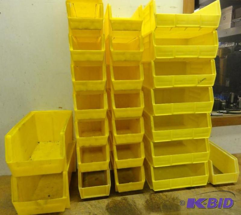 lot 151 image: (25) Assorted Stacking Storage Bins, Akro and...