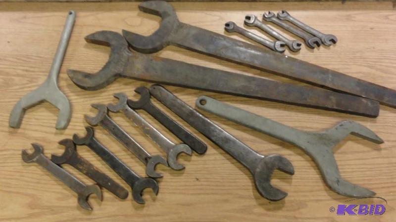 lot 167 image: Assorted Machine Wrenches...